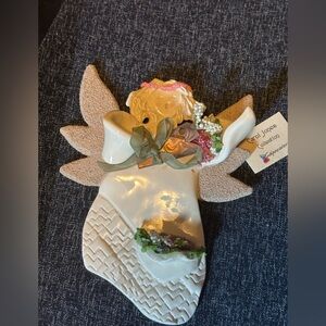 Carol Jones collection Ceramic hanging angel